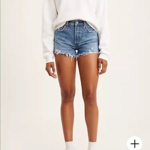 Levi’s 501 High Rise Denim Shorts